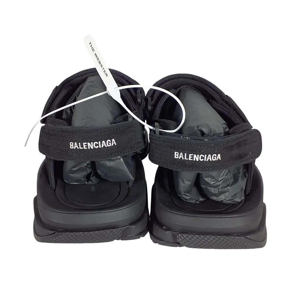 Balenciaga Sleek Black Tourist Sandal Size IT 46/ US 12.5-13 NWT